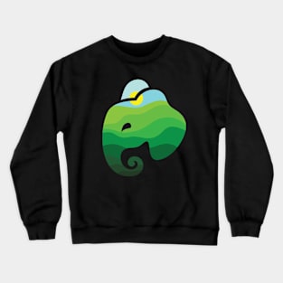 Nature Elephant Crewneck Sweatshirt